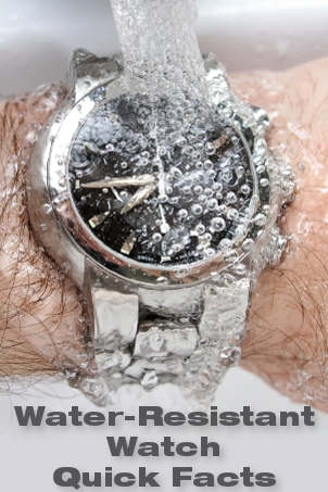 water resistant vs waterproof watch